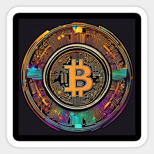 Bitcoin colorful Sticker